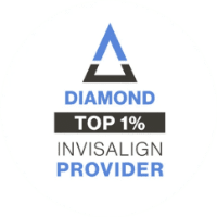 Diamond top 1% Invisalign provider logo